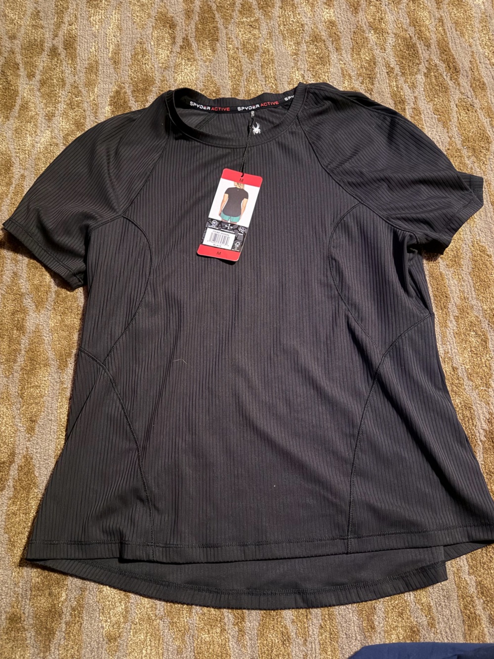 Spyder Womans Black Short-Sleeve Lightweight Shirt Jacket